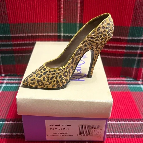 Just The Right Shoe Wild Leopard Heels - Picture 2 of 5